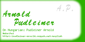 arnold pudleiner business card